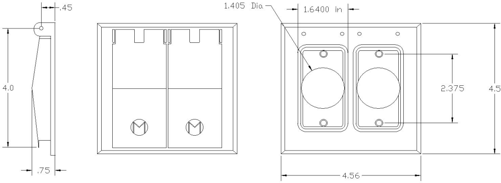 Self-Closing Weatherproof Electric Box Cover Single Receptacle/Toggle Switch Cover
