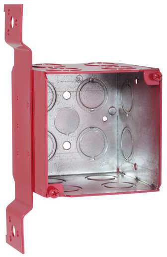 Square Box With Conduit Knockout