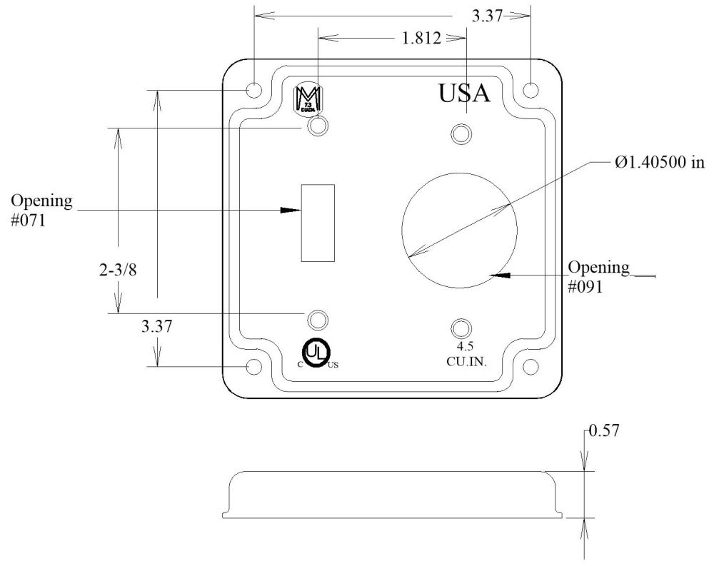 Raised Square Box Cover Mulberry Square Box 414