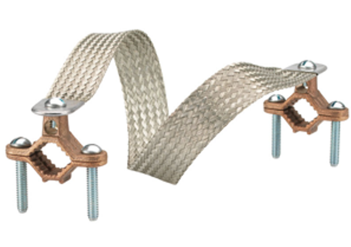 Bonding Jumper Bronze Clamp Tin