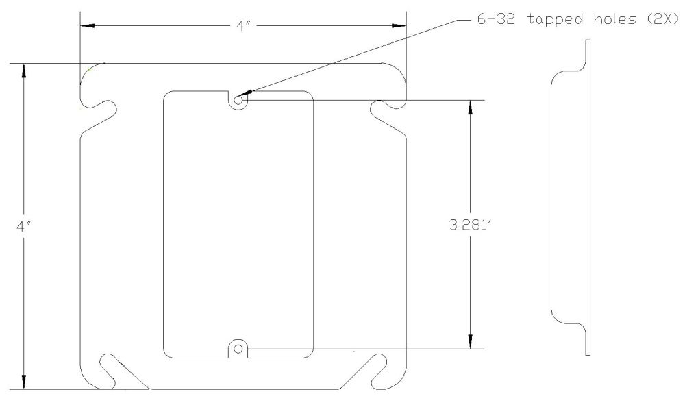 1Device Flat Drawn Raised Square Box Cover Mulberry Square Box