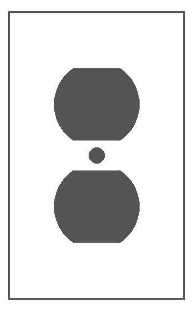 Mulberry Standard Receptacle Wallplate 86101