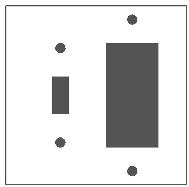 Standard Combination Wallplate Mulberry Combination Wallplate