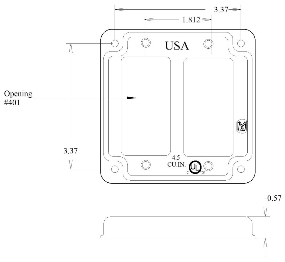 Raised Square Box Cover Mulberry Square Box 433