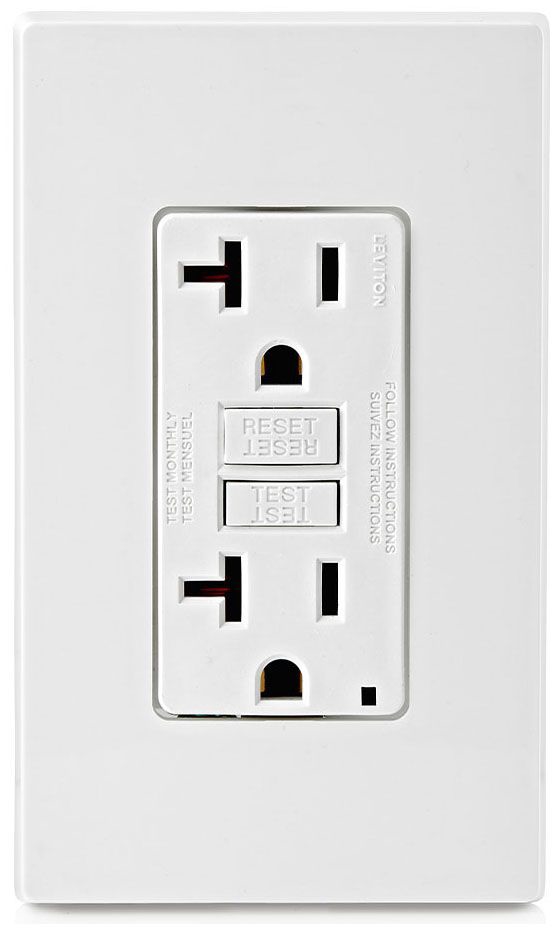 Feed Through Monochromatic Receptacle