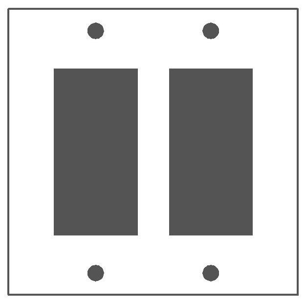 Mulberry Standard Receptacle Wallplate 86402