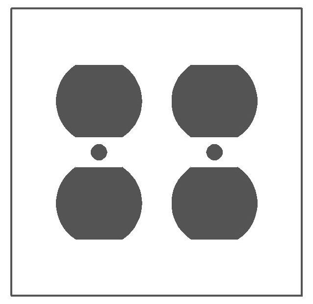 Mulberry Standard Receptacle Wallplate 86102