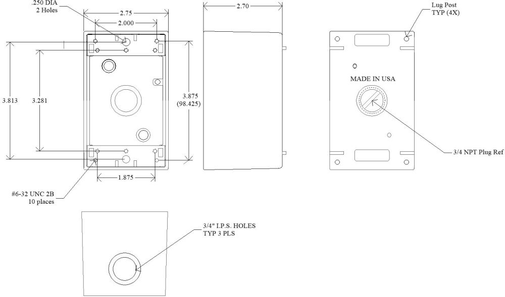 Deep Weatherproof Box Height 4.5 Inch