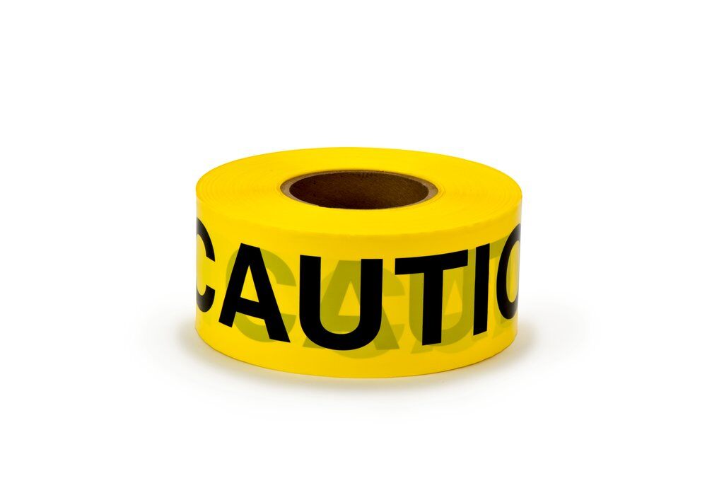 Buried Barricade Tape Scotch 7000031774 Barricade