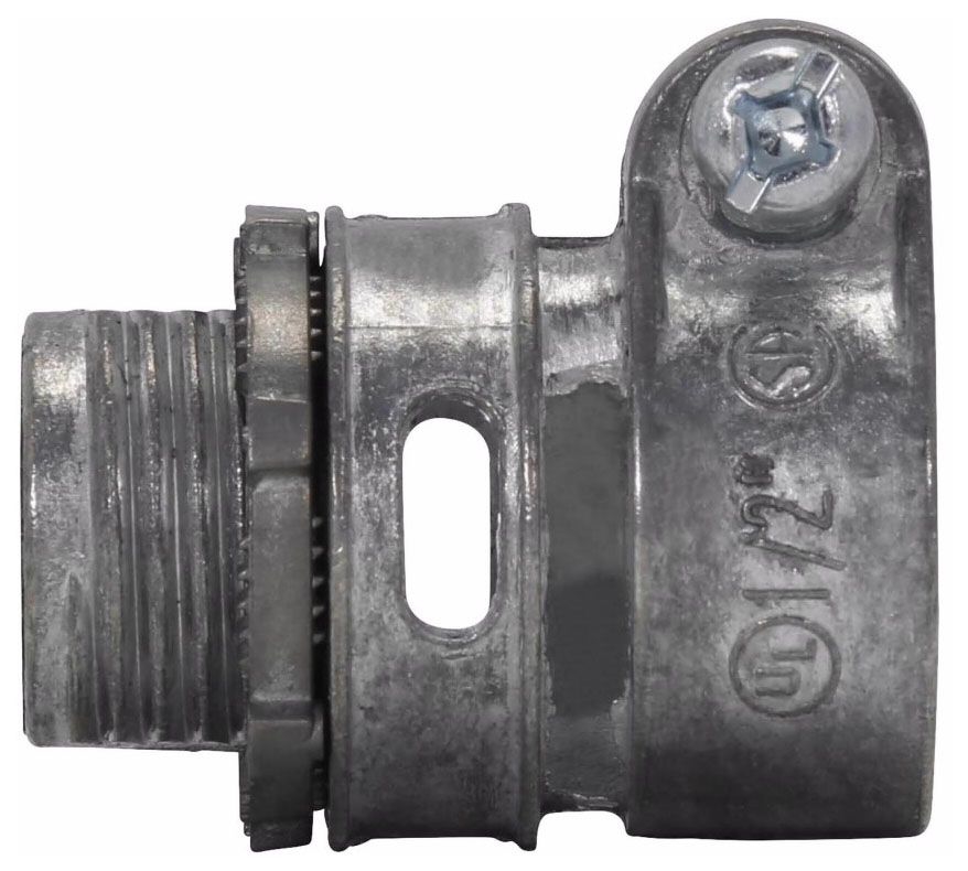 Noninsulated Straight Squeeze Connector Straight Type Natural