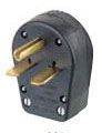 Angled Grounding Plug Leviton Straight Blade