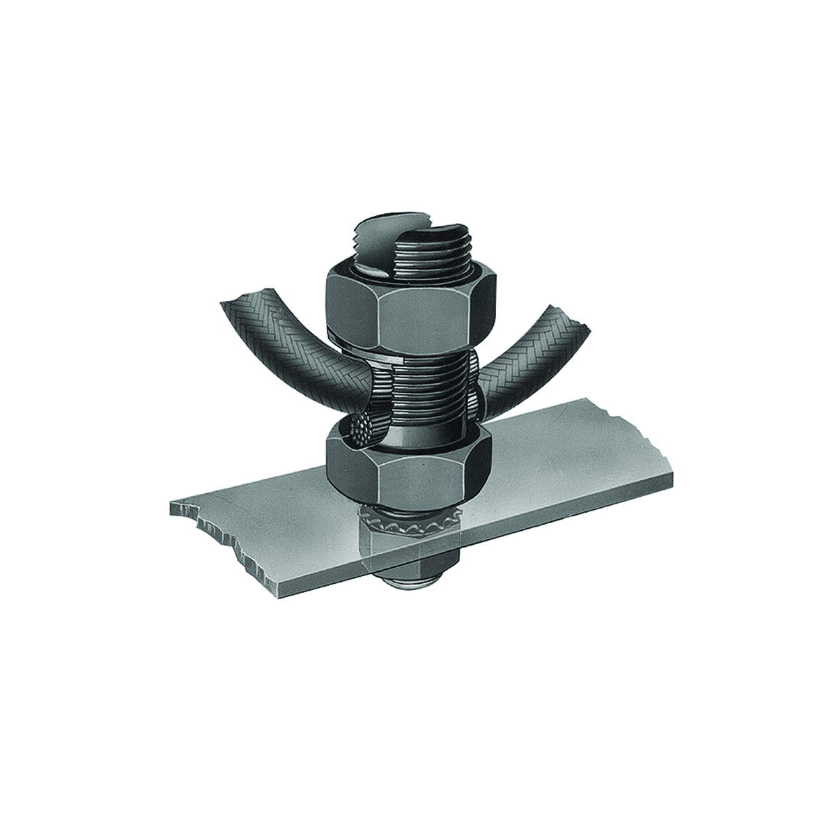 Mechanical Grounding Connector Copper Alloy Material