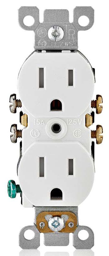 Duplex Tamper And Weather Resistant Receptacle Leviton Straight Blade