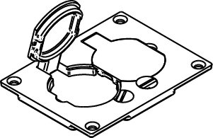 Assembled Flip Lid Cover Plate
