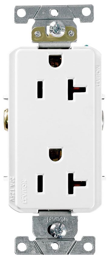 Self Grounding Receptacle Decora Plus Straight