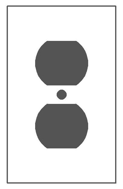 Mulberry Standard Receptacle Wallplate 99101