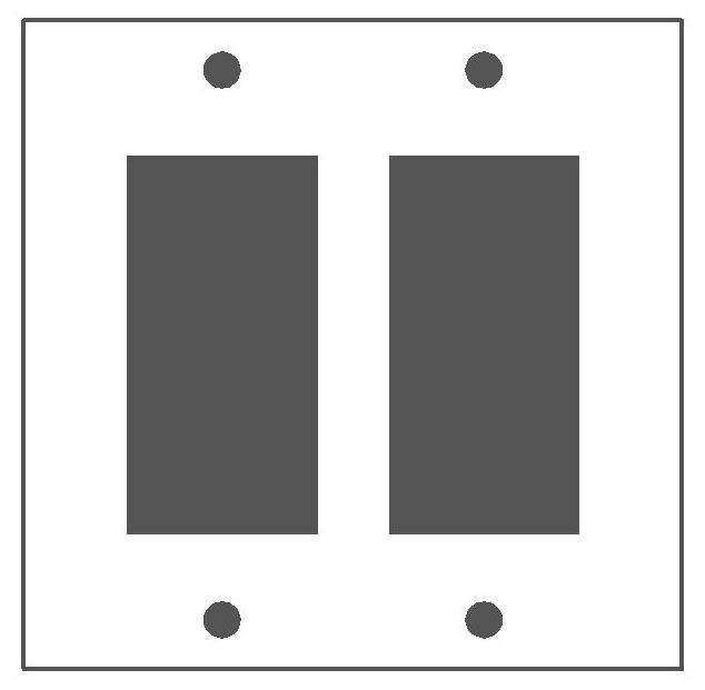 Mulberry Standard Receptacle Wallplate 97402