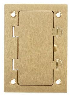 Standard Floor Box Cover Rectangular Type Brass