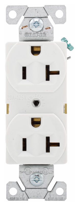 Br20 Duplex Tamper-Resistant Straight Blade Receptacle