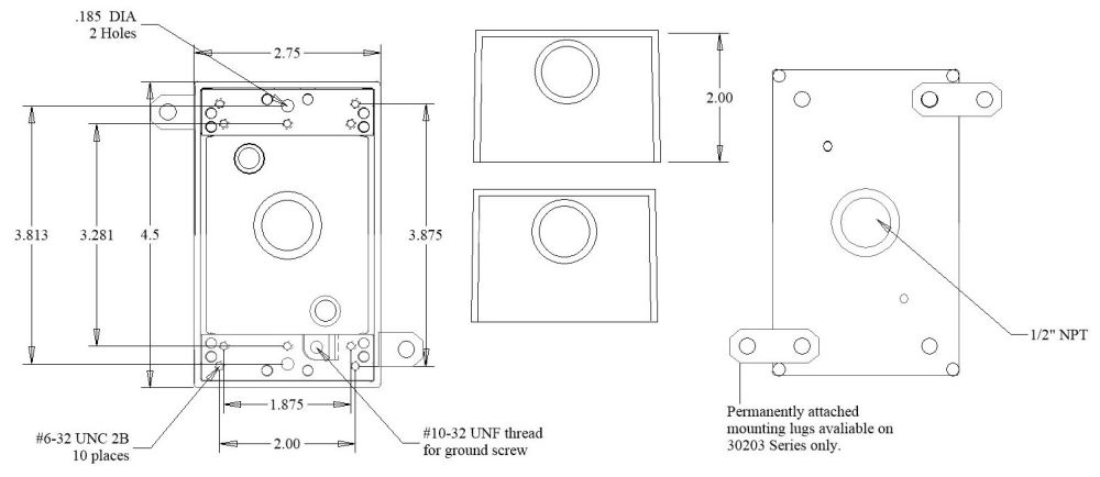 Weatherproof Box Mulberry Royal Mountie, Lug Mount