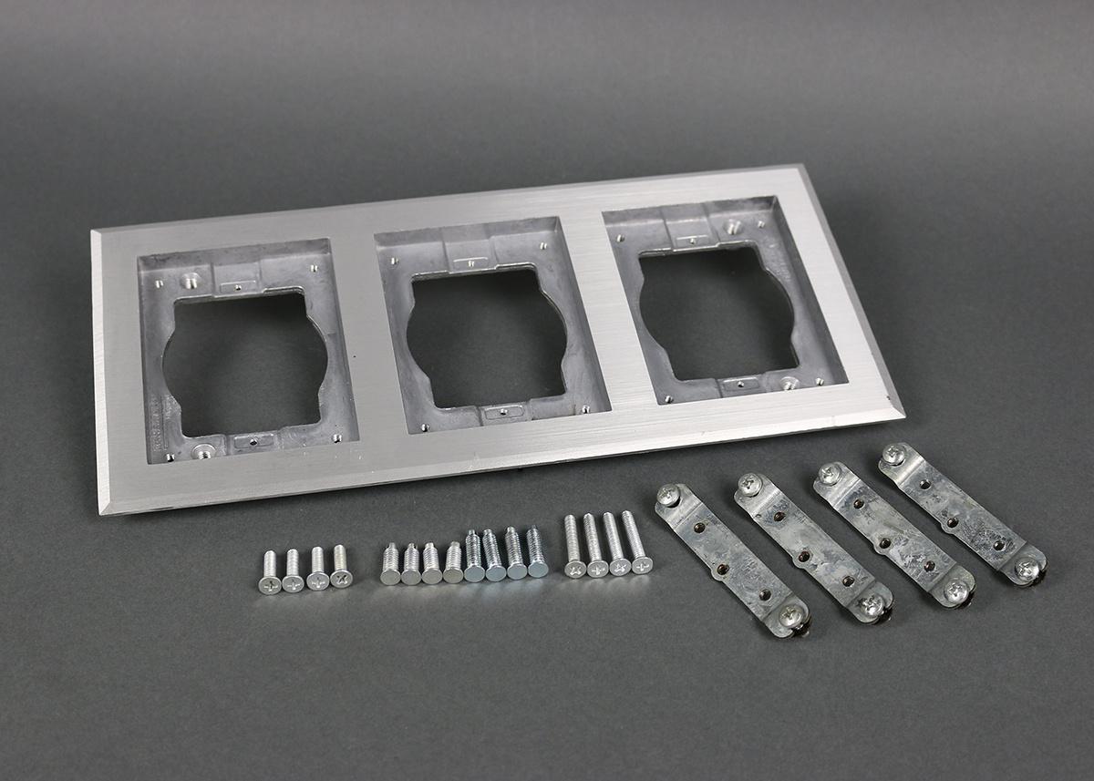 3-Gang Carpet And Tile Flange