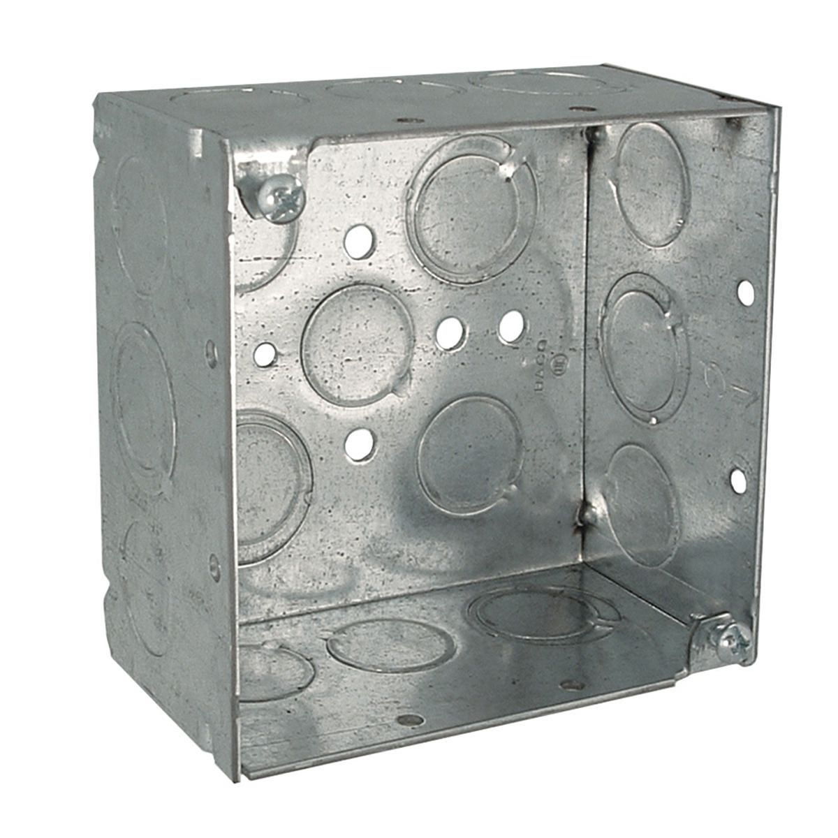 Square Box With Conduit Knockout Raco Square Box