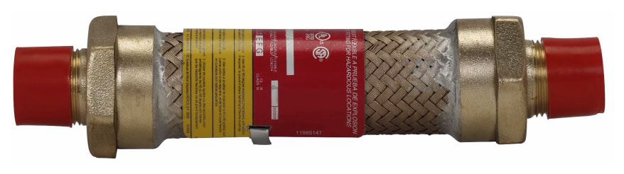 Explosionproof Male To Male Flexible Coupling Bronze Braid Brass