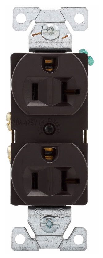 Br20 Duplex Tamper Resistant Straight Blade Receptacle Eaton Arrow Hart