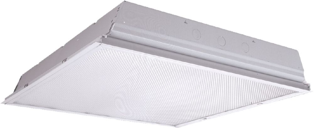 Recessed Commercial Indoor Troffer Baked White Enamel