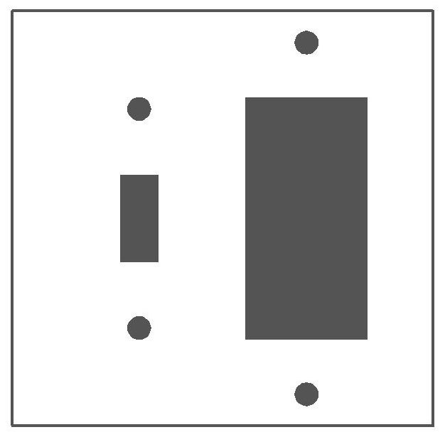 Standard Combination Wallplate Gfi Surge1Block Duplex