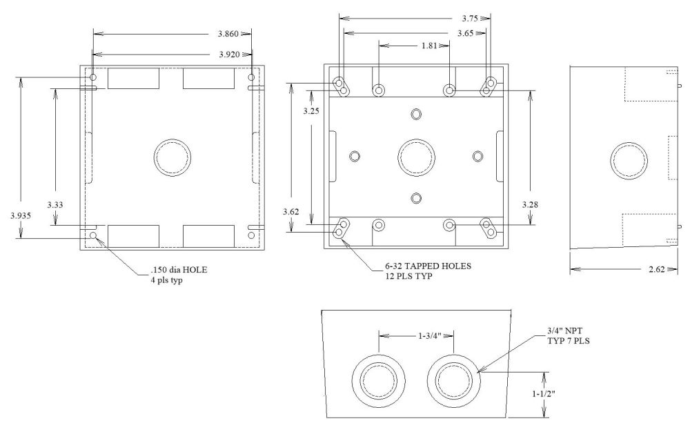 Weatherproof Box Mulberry Royal Mountie 37.3 Cu-In