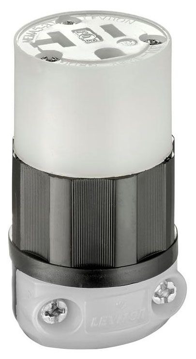 Cable Mount Grounding Plug Leviton 5369-C Straight