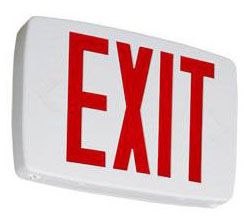 Dual Voltage Exit Sign