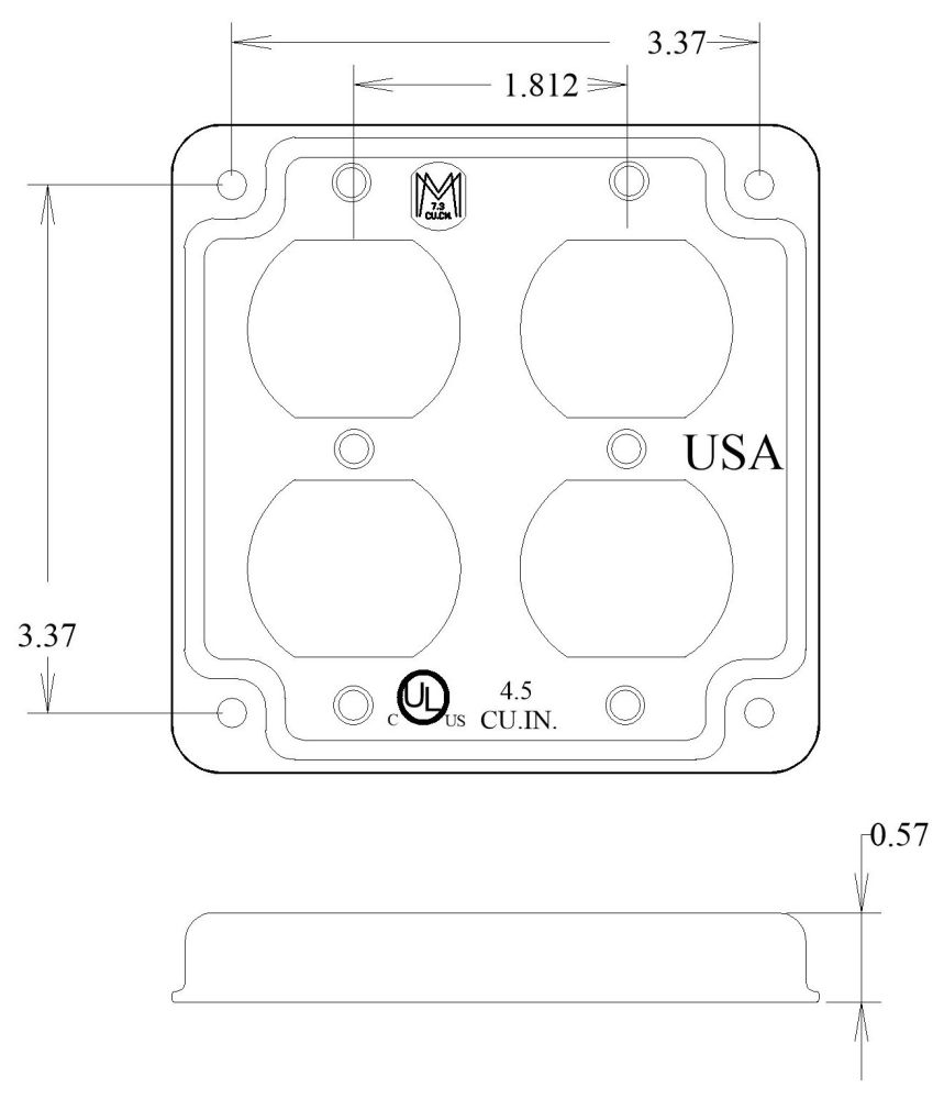 Raised Square Box Cover Mulberry Square Box 411