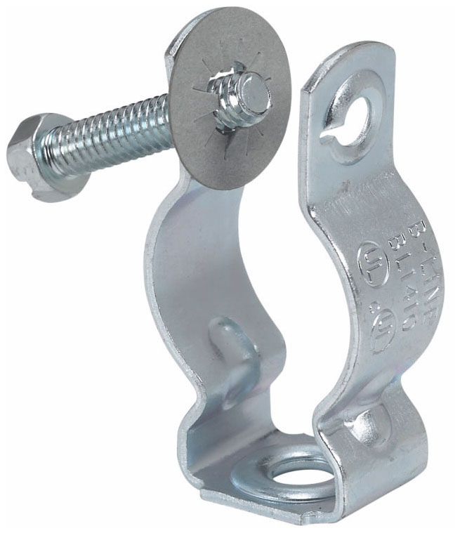 Conduit Hanger With Retained Bolt