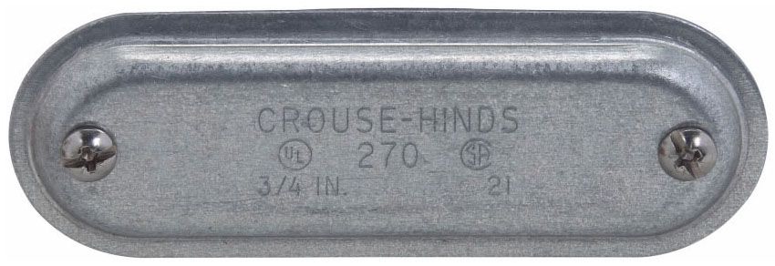 Form 7 Wedgenut Cover Conduit Outlet Blank