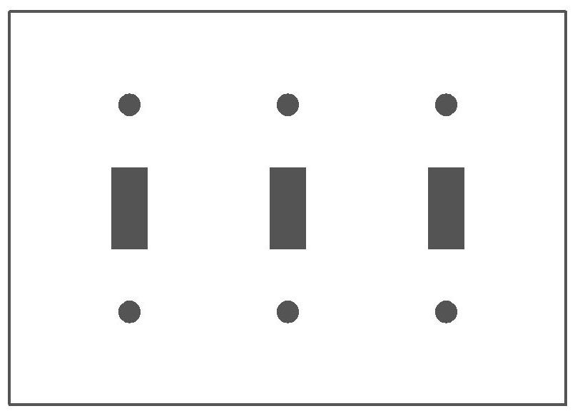 Mulberry Standard Wallplate 3 Gangs