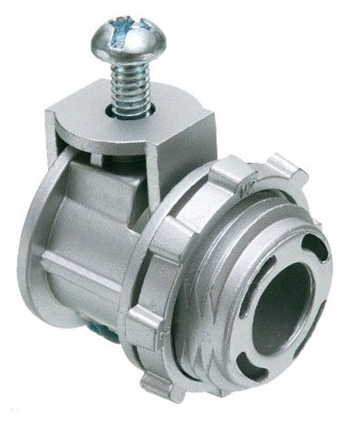 Straight Cable Connector With Insulated Throat Arlington Saddlegrip Cable