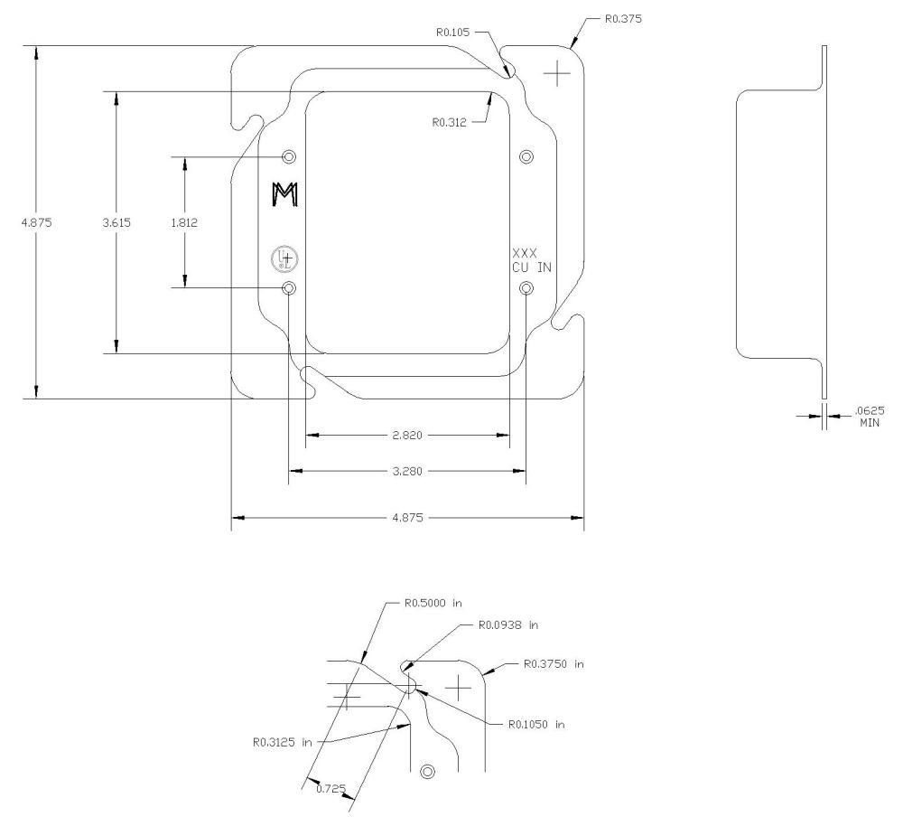 2-Device Raised Square Box Cover