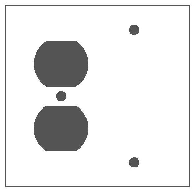 Standard Combination Wallplate Mulberry Combination Wallplate