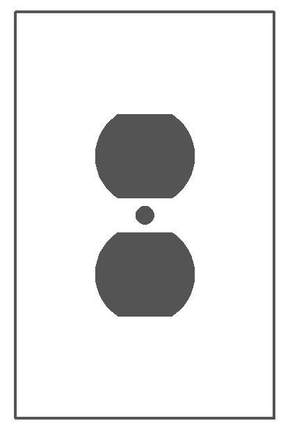 Jumbo Receptacle Wallplate
