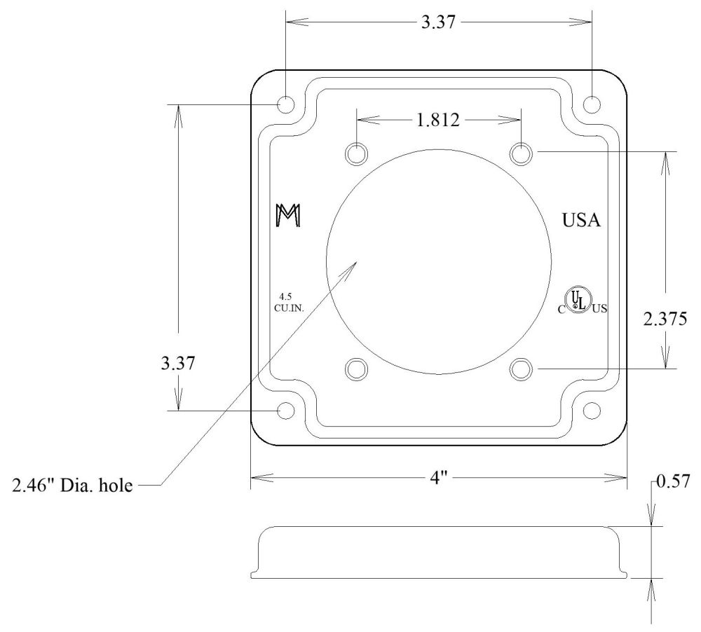 Raised Square Box Cover Mulberry Square Box 423