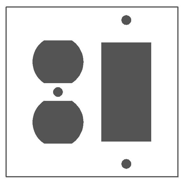 Mulberry Standard Receptacle Wallplate 86672