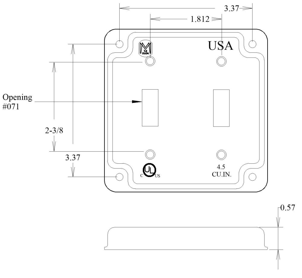 Raised Square Box Cover Mulberry Square Box 410