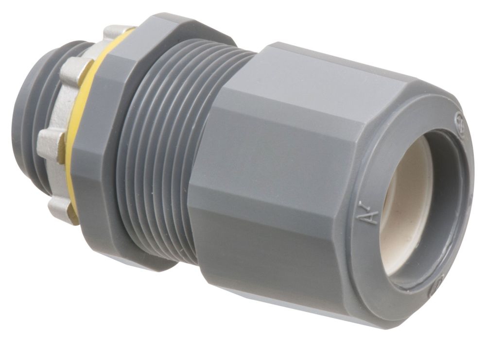 Low Profile Strain Relief Cord Connector With Grip