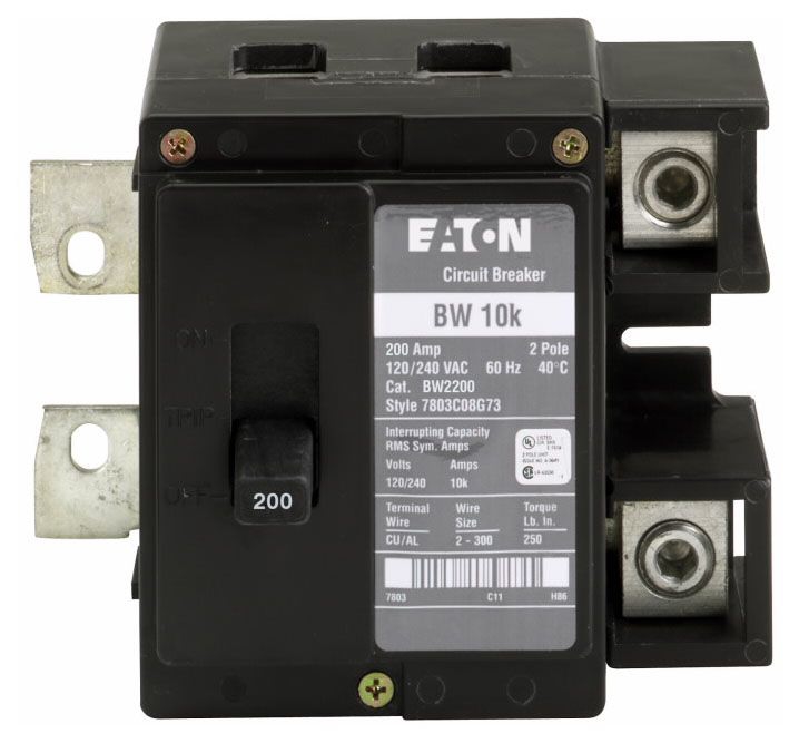 Main Circuit Breaker Type BW