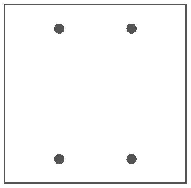 Mulberry Standard Blank Wallplate 2-Gangs