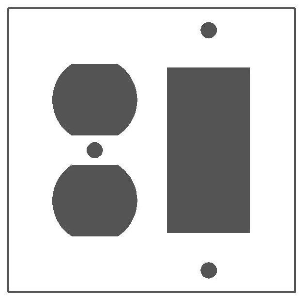 Mulberry Standard Receptacle Wallplate 97672