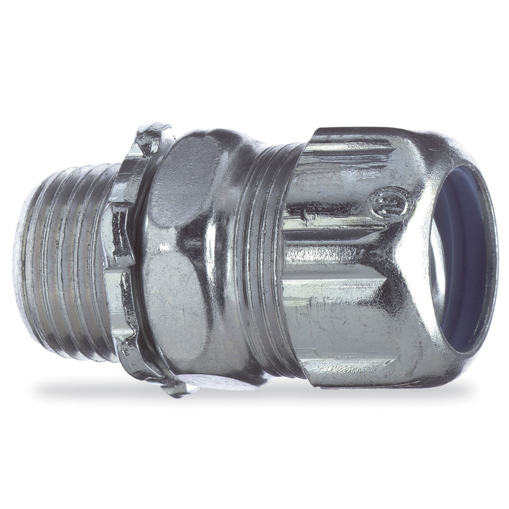 Noninsulated Straight Conduit Connector Straight Type Zinc