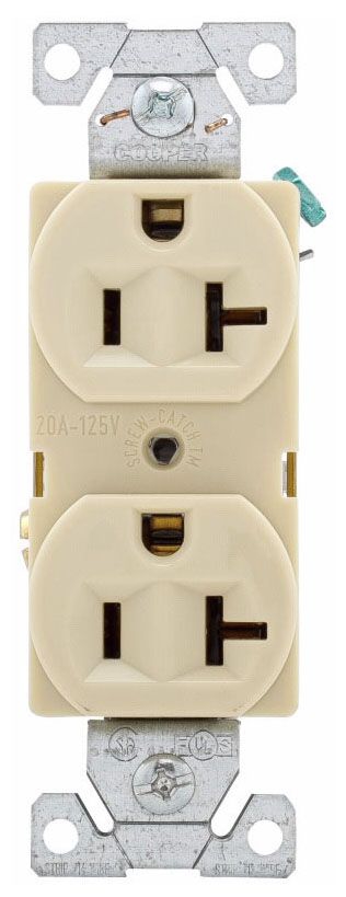 Duplex Tamperresistant Straight Blade Receptacle Eaton Arrow Hart